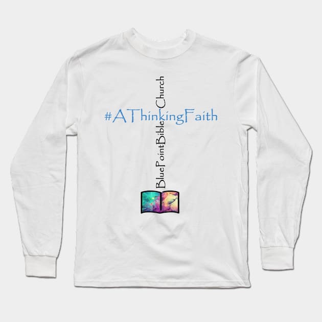 Blue Point Bible Church Long Sleeve T-Shirt by Dynamic Dialectic Gear